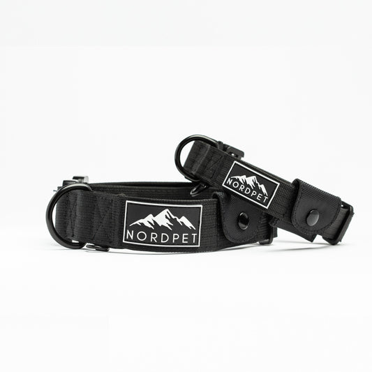 NordPet Premium AirTag Dog Collar - Onyx