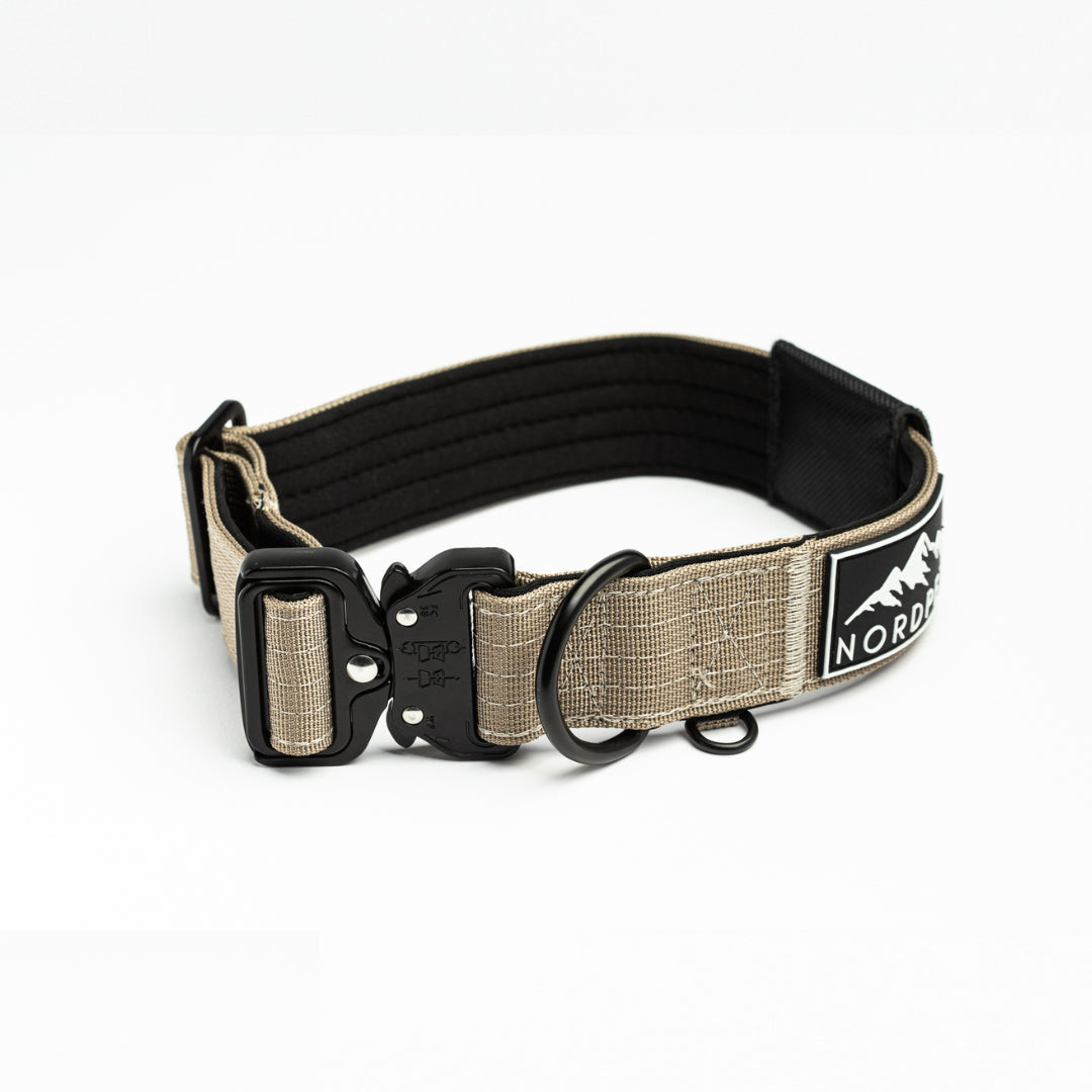 NordPet Premium AirTag Dog Collar - Sandstone