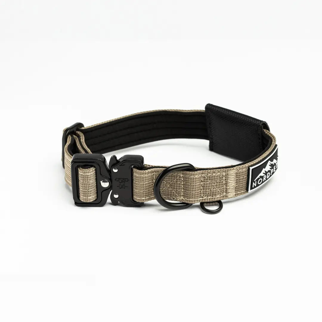 NordPet Premium AirTag Dog Collar - Sandstone